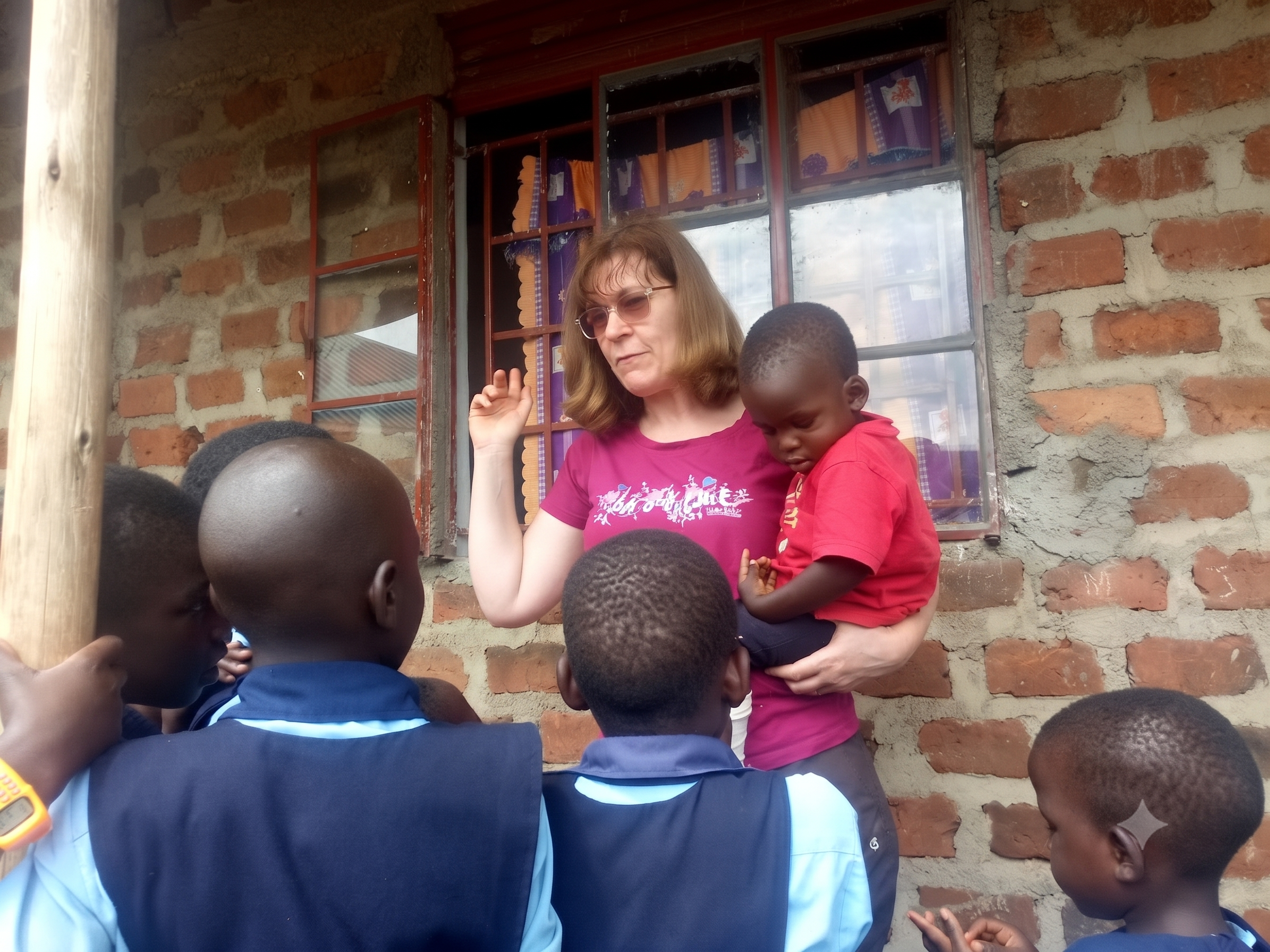 Volunteers in action